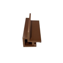 Coltar coextrudat pentru lambriu WPC exterior, Naimeed D7501, Dimensiuni 280x5.6x4.9cm, Teac