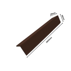 Cornier Perimetral, exterior, din compozit WPC ,cu strat coextrudat protector Naimeed D7514, Dimensiuni 280X4.9X4.9cm, Maro inchis