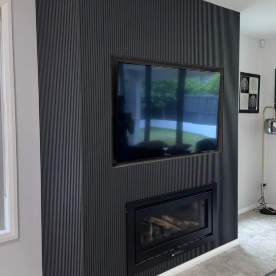 Coltar coextrudat pentru lambriu WPC exterior, Naimeed D7499, Dimensiuni 280x5.6x4.9cm, Maro inchis