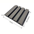 Lambriu decorativ WPC, reliefat, pentru exterior, montaj rapid, rezistenta ridicata, Naimeed D7494, 280x22x2.6cm, Stejar gri