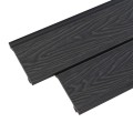 Lambriu decorativ riflaj WPC, pentru exterior, montaj rapid, rezistenta ridicata, Naimeed D7497, 280x14.8x2.1cm, Stejar gri