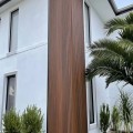 Lambriu decorativ WPC, reliefat, pentru exterior, montaj rapid, rezistenta ridicata, Naimeed D7490, 280x22x2.6cm, Nuc natural