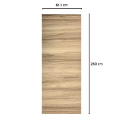 Panou decorativ riflaj WPC, Naimeed D7552,aspect rafinat si montaj usor, 260x61.1x0.9cm, stejar natur