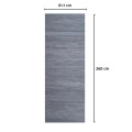 Panou decorativ riflaj WPC, Naimeed D7555, sistem de imbinare straight, aspect rafinat si montaj usor, 260x61.1x0.9cm, gri