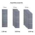Panou decorativ riflaj WPC, Naimeed D7555, sistem de imbinare straight, aspect rafinat si montaj usor, 260x61.1x0.9cm, gri