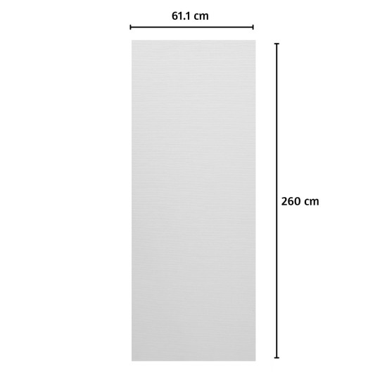 Panou decorativ riflaj WPC, Naimeed D7556,aspect rafinat si montaj usor, sistem de imbinare straight, 260x61.1x0.9cm, alb