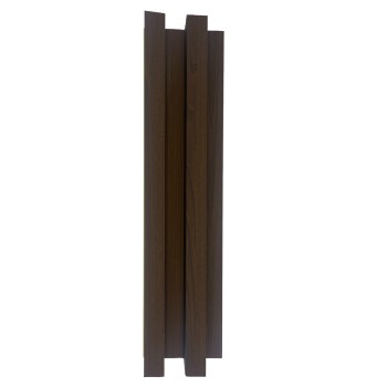 Panou decorativ riflaj WPC, montaj rapid, rezistenta ridicata, Naimeed D7515, 260x21.4x6cm, nuc inchis