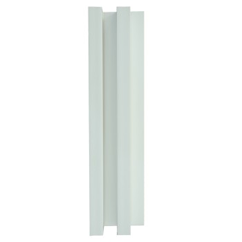 Panou decorativ riflaj WPC, montaj rapid, rezistenta ridicata, Naimeed D7517, 260x21.4x6cm, alb