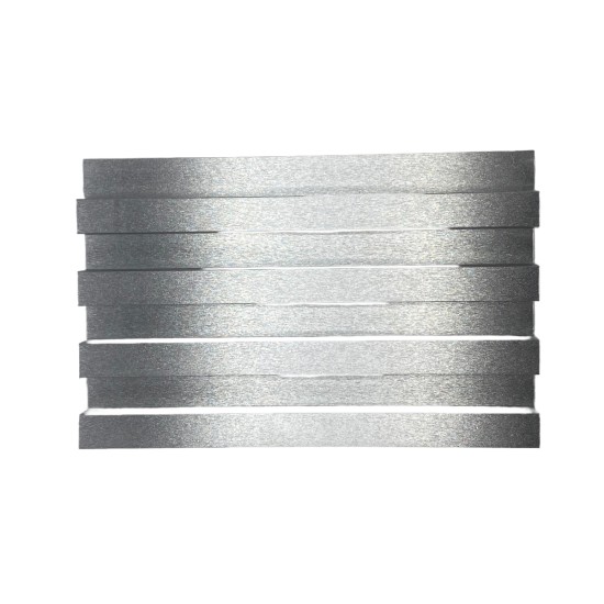 Panou decorativ riflaj WPC, montaj rapid, rezistenta ridicata, Naimeed D7529, 260x16.8x2.3cm, argintiu sidefat