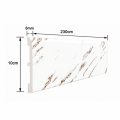Plintă decorativă, polimer rigid, Naimeed D5731ALB, Alb, 230 × 10 × 0.8 cm