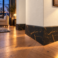 Plintă decorativă, polimer rigid, Naimeed D5731NEGRU, Negru, 230 × 10 × 0.8 cm