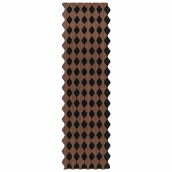 Panou riflaj acustic decorativ, MDF si pasla, Naimeed D6232, 240x30x1.8cm, Nuc