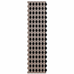Panou riflaj acustic decorativ, MDF si pasla, Naimeed D6234, 240x30x1.8cm, Gri