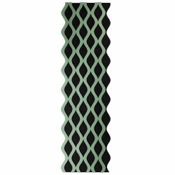 Panou riflaj acustic decorativ, MDF si pasla, Naimeed D6240, 240x30x1.8cm, Verde