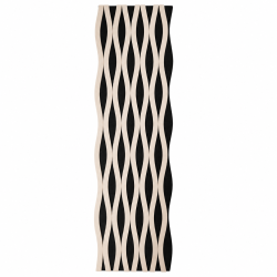 Panou riflaj acustic decorativ, MDF si pasla, Naimeed D6241, 240x30x1.8cm, Stejar