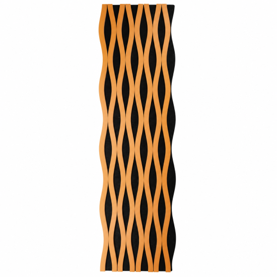 Panou riflaj acustic decorativ, MDF si pasla, Naimeed D6242, 240x30x1.8cm, Cires