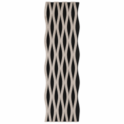 Panou riflaj acustic decorativ, MDF si pasla, Naimeed D6243, 240x30x1.8cm, Gri