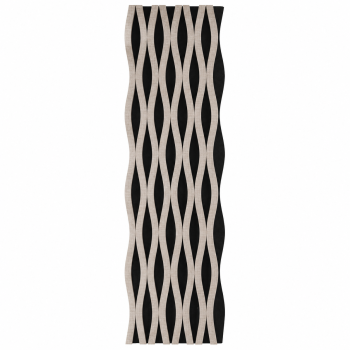 Panou riflaj acustic decorativ, MDF si pasla, Naimeed D6243, 240x30x1.8cm, Gri