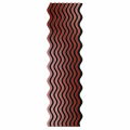 Panou riflaj acustic decorativ, MDF si pasla, Naimeed D6244, 240x30x1.8cm, Visiniu