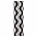 Panou riflaj acustic decorativ, MDF si pasla, Naimeed D6248, 240x30x1.8cm, Alb