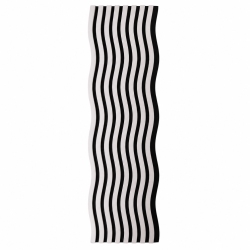 Panou riflaj acustic decorativ, MDF si pasla, Naimeed D6248, 240x30x1.8cm, Alb