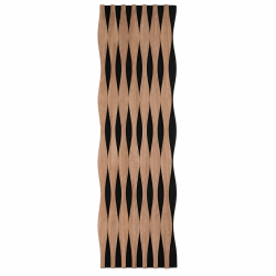 Panou riflaj acustic decorativ, MDF si pasla, Naimeed D6250, 240x30x1.8cm, Tec