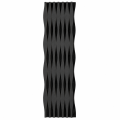 Panou riflaj acustic decorativ, MDF si pasla, Naimeed D6251, 240x30x1.8cm, Stejar Negru