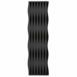 Panou riflaj acustic decorativ, MDF si pasla, Naimeed D6251, 240x30x1.8cm, Stejar Negru
