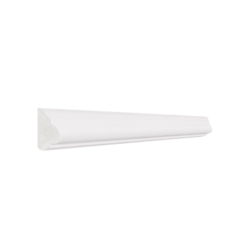 Baghetă decorativă de perete, Naimeed D6691, Alb, 230 × 2.5 × 1.25 cm