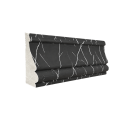 Plintă decorativă, polimer rigid, Naimeed D6698NEGRU, Alb, 230 × 8.5 × 2,35 cm
