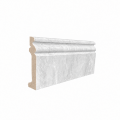 Plintă decorativă, polimer rigid, Naimeed D6699ALB, Alb, 230 × 10 × 1.5 cm