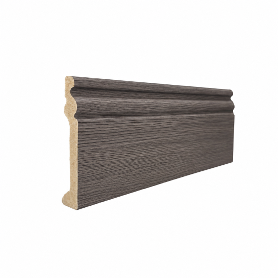 Plintă decorativă, polimer rigid, Naimeed D6699GRI, Gri, 230 × 10 × 1.5 cm