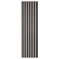 Panou riflaj acustic decorativ, MDF si pasla, Naimeed D7101, 270x30x1.8cm, Gri