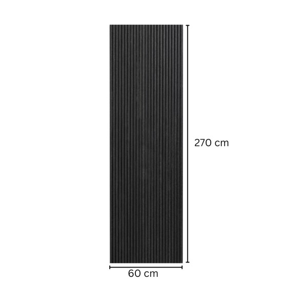Panou riflaj MDF flexibil, Naimeed D7822, finisaj decorativ melaminat, 270x60x1.2cm