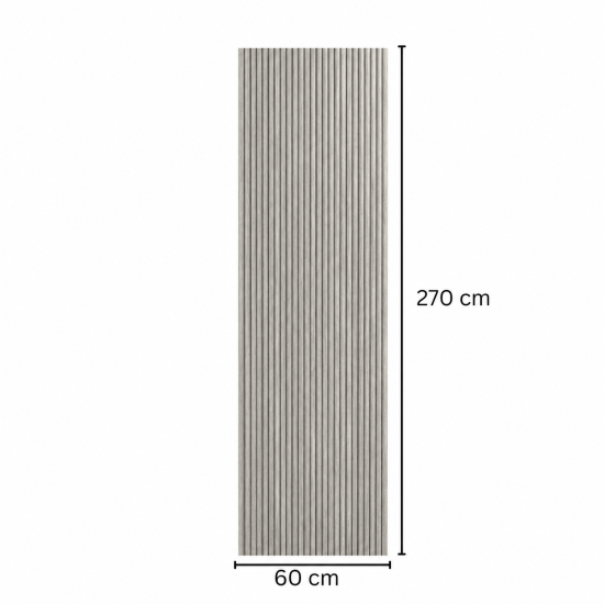 Panou riflaj MDF flexibil, Naimeed D7825, finisaj decorativ melaminat, 270x60x1.2cm