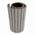 Panou riflaj MDF flexibil, Naimeed D7825, finisaj decorativ melaminat, 270x60x1.2cm