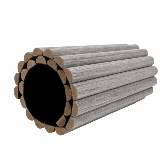 Panou riflaj MDF flexibil, Naimeed D7825, finisaj decorativ melaminat, 270x60x1.2cm