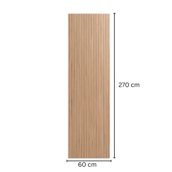 Panou riflaj MDF flexibil, Naimeed D7829, finisaj premium tip furnir tehnologic, 270x60x1.2cm