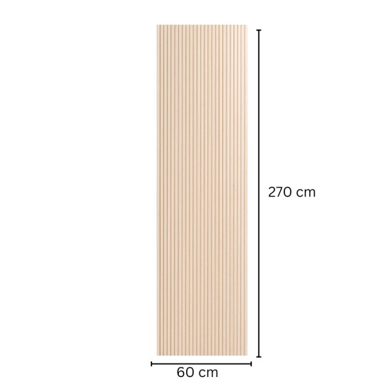 Panou riflaj MDF flexibil, Naimeed D7831, finisaj decorativ melaminat, 270x60x1.2cm