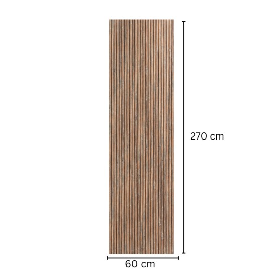 Panou riflaj MDF flexibil, Naimeed D7835, finisaj decorativ melaminat, 270x60x1.2cm