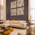 Set 5 panouri decorative, riflaj, polimer rigid, Naimeed D5460, 270x30x0.5cm, Maro Set 5 panouri decorative, riflaj, polimer rigid, Naimeed D5460, 270x30x0.5cm, Maro