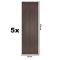 Set 5 panouri decorative, riflaj, polimer rigid, Naimeed D5460, 270x30x0.5cm, Maro Set 5 panouri decorative, riflaj, polimer rigid, Naimeed D5460, 270x30x0.5cm, Maro