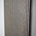 Set 5 panouri decorative, riflaj, polimer rigid, Naimeed D5463, 270x30x0.5cm, Crem
