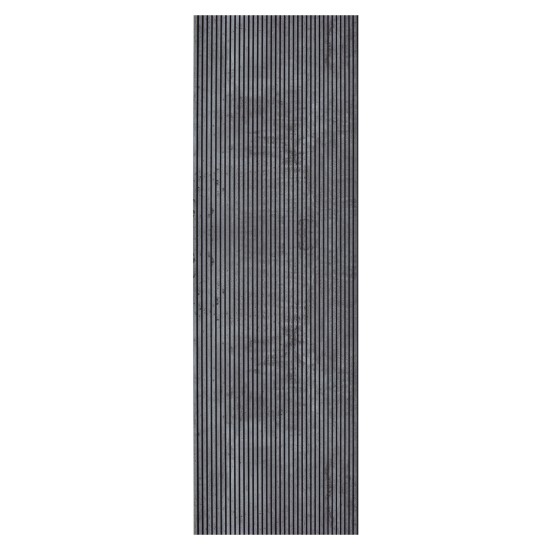 Set 5 panouri decorative, riflaj, polimer rigid, Naimeed D5466, 270x30x0.5cm, Gri