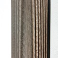 Set 5 panouri decorative, riflaj, polimer rigid, Naimeed D5467, 270x30x0.5cm, Maro