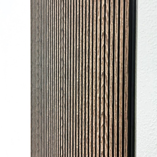 Set 5 panouri decorative, riflaj, polimer rigid, Naimeed D5467, 270x30x0.5cm, Maro