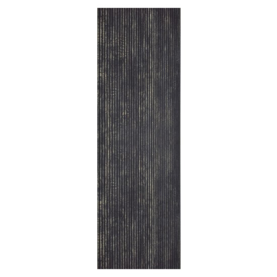Set 5 panouri decorative, riflaj, polimer rigid, Naimeed D5468, 270x30x0.5cm, Negru