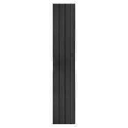 Set 5 panouri decorative, riflaj, polimer rigid, Naimeed D5470, 270x16x1cm, Negru