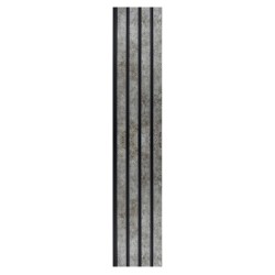 Set 5 panouri decorative, riflaj, polimer rigid, Naimeed D5472, 270x16x1cm, Gri