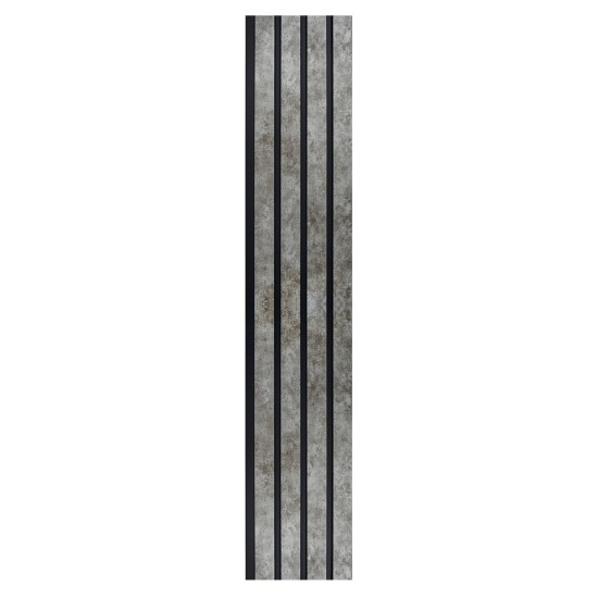 Set 5 panouri decorative, riflaj, polimer rigid, Naimeed D5472, 270x16x1cm, Gri Set 5 panouri decorative, riflaj, polimer rigid, Naimeed D5472, 270x16x1cm, Gri